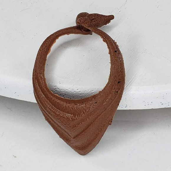 Vintage Marx Johnny West Brown Cowboy Bandana Scarf Neckerchief Toy Replacement - Picture 1 of 4